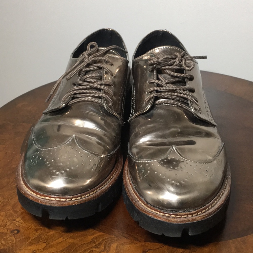 Silver Oxford Shoes